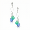 Beautiful Silver Spiral Earrings feature mesmerizing colors that captivate the eye, ensuring you’ll be hypnotized by their graceful movement. With secure lever backs, you can wear them comfortably all day long.