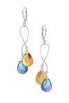 Spiral Earrings crafted with high-quality sterling silver components, these earrings feature mesmerizing polished blue/fire colors that captivate the eye. With secure lever backs, you can wear them comfortably all day long.