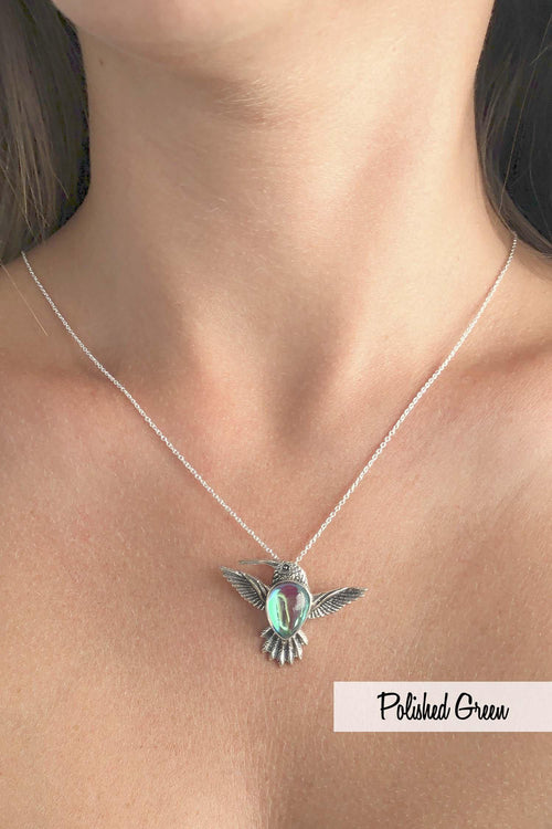 Sterling Silver Hummingbird Pendant