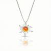 Sun Pendant crafted with high-quality sterling silver components, the polished fire pendant comes complete with an 18" sterling silver .7mm box chain.