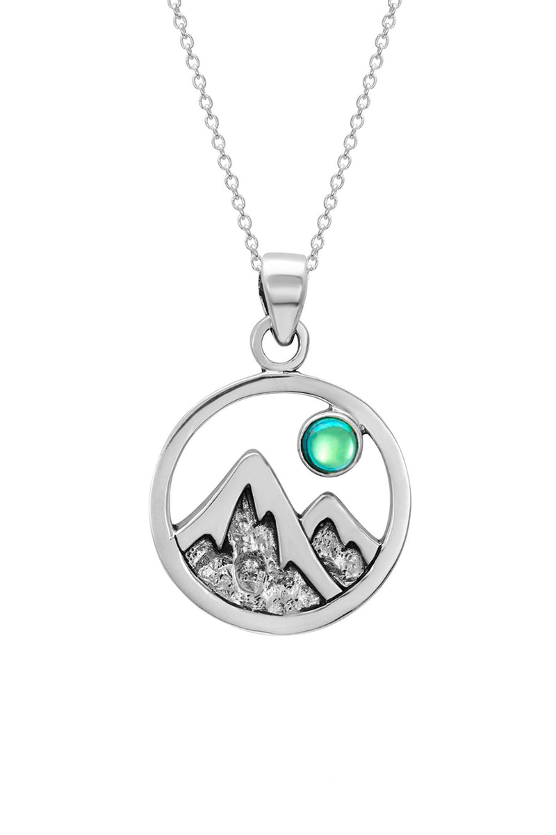 Mountain Necklace, Sterling Silver, Mountain Charm, Mountain Pendant,  Necklace for women, Valentines Day Gift, Personalized, Gifts for her