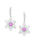 Sterling Silver Snowflake Earrings - LeightWorks