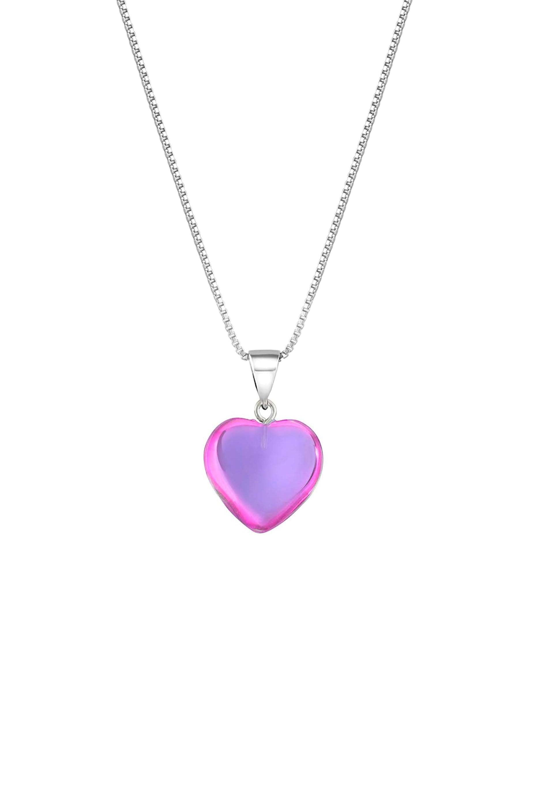 Small Crystal Heart Pendant by LeightWorks, San Diego