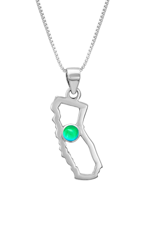 Sterling Silver California Pendant