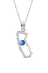 Sterling Silver California Pendant