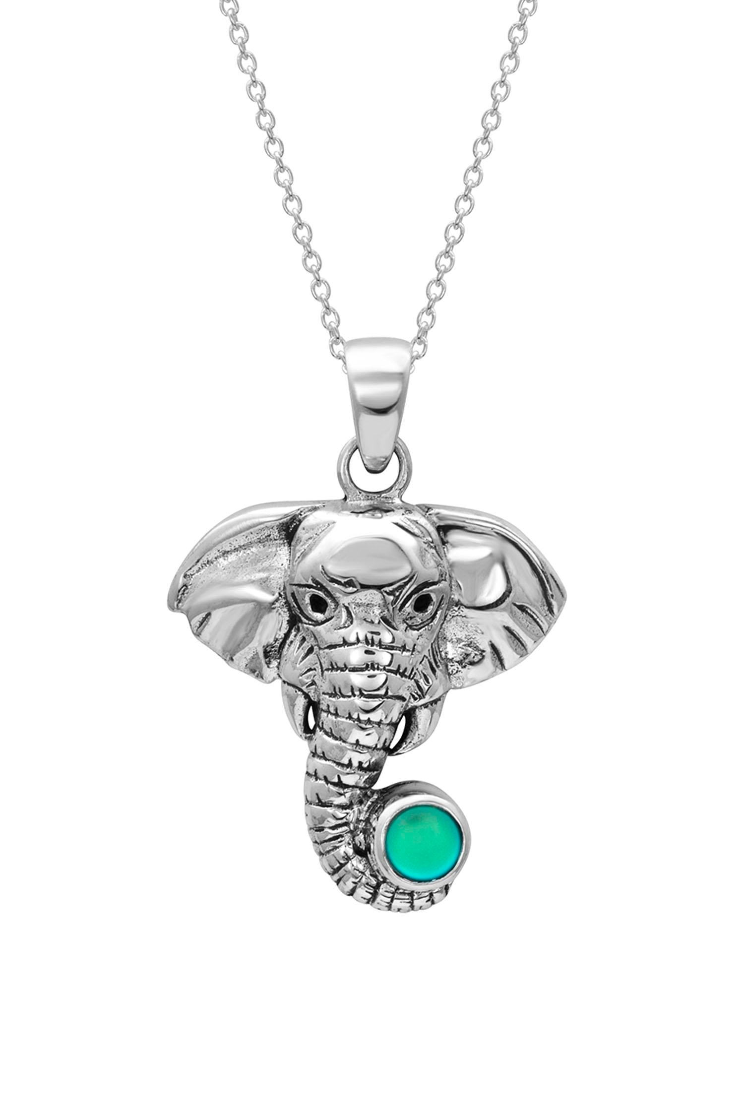 Buy 925 Sterling Silver Elephant Necklace Diamond Elephant Charm Elephant  Pendant Mother Elephant and Baby Elephant Necklace birthday Gift Online in  India - Etsy