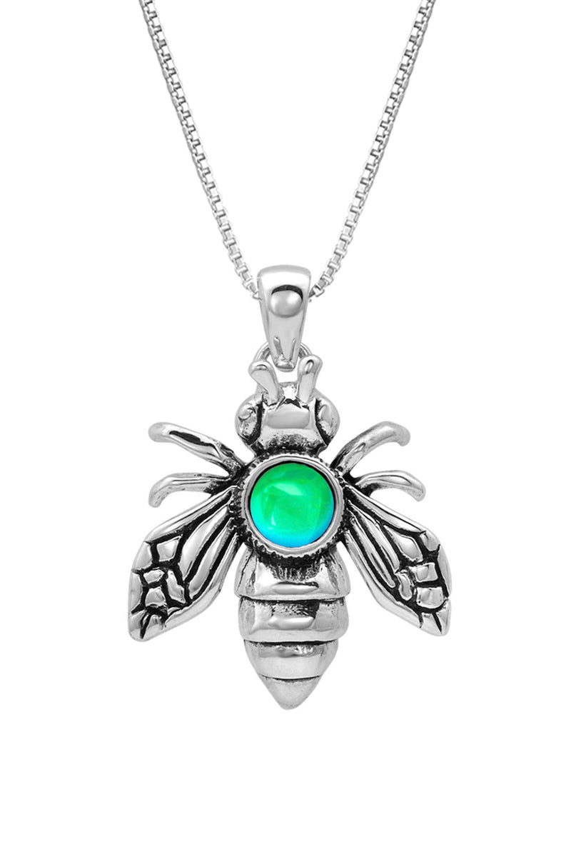 Sterling Silver Bee Pendant - LeightWorks