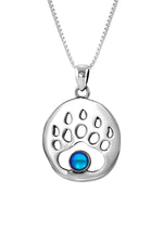 Sterling Silver Bear Paw Pendant - LeightWorks