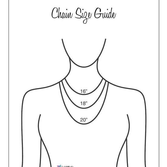 Sterling Silver-Pendant Chain-Necklace Chain-Necklace-Size Guide-LeightWorks-Crystal Jewelry-San Diego-David Leight