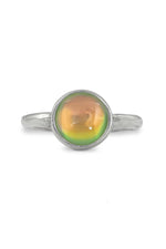 Adjustable-Handmade-Sterling Silver-Classic Ring-Fire-Polished-Leightworks-Crystal Jewelry-David Leight