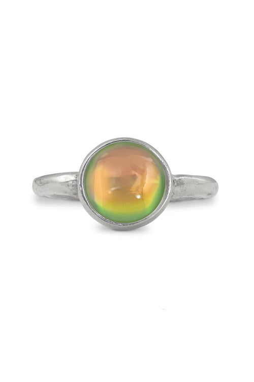 Adjustable-Handmade-Sterling Silver-Classic Ring-Fire-Polished-Leightworks-Crystal Jewelry-David Leight