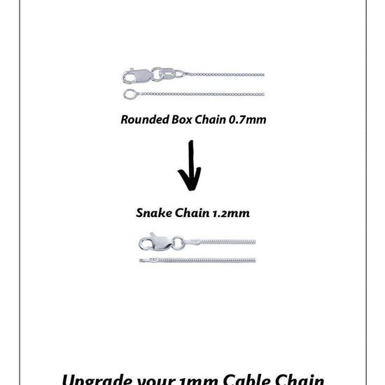 Sterling Silver-Chain Upgrade-Double Chain-Box Chain-Snake Chain-1mm-1.2mm-Necklace-Pendant Chain-LeightWorks-Crystal Jewelry-San Diego-David Leight