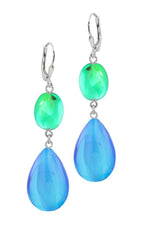 Handmade-Sterling Silver-Crystal Jewelry-Polished Crystals-Green-Blue-LeightWorks-San Diego-David Leight