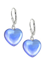 Handmade-Sterling Silver-Crystal Jewelry-Heart Earrings-Blue Crystal-Polished-Leightworks-San Diego-David Leight
