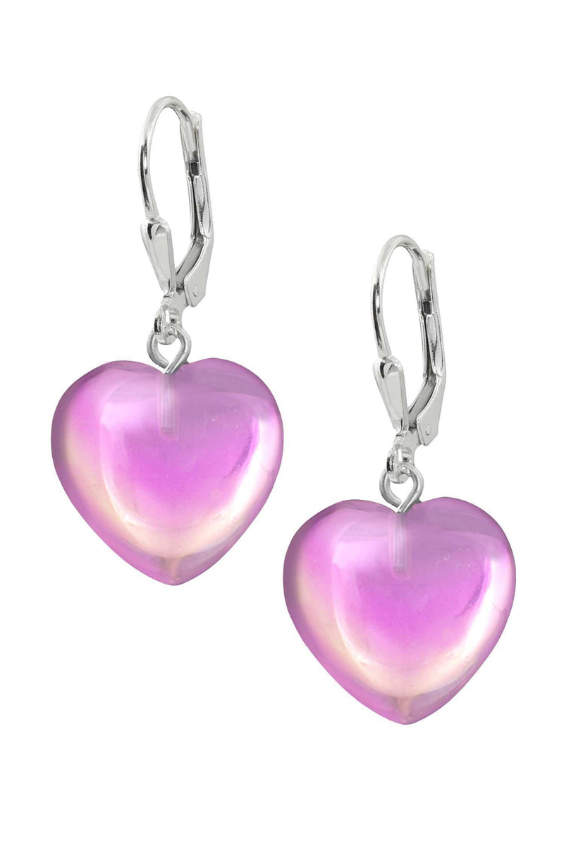 Crystal Heart Earrings | LeightWorks Sterling Silver Crystal Jewelry
