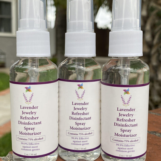 Sterling Silver-Jewelry Refresher Hand Sanitizer Spray (2oz, 50ml)-1 Bottle-Leightworks