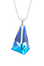 Glacier Pendant-Large-Necklace-Charm-Polished-Blue-Leightworks-Handmade-Sterling Silver-Crystal Jewelry-David Leight-San Diego-California