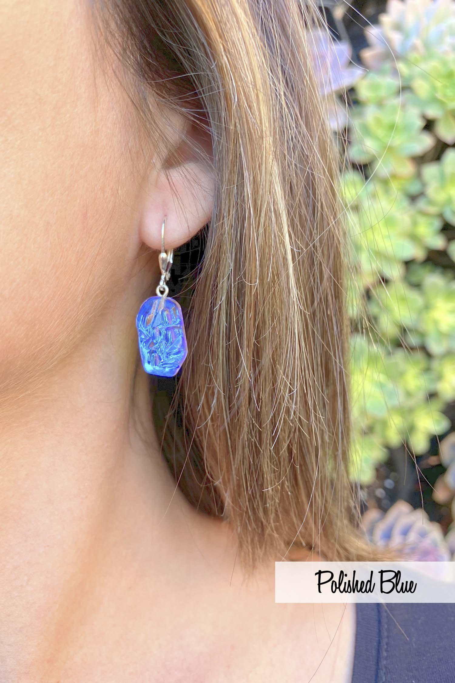 Sterling Silver-Rocky Earrings-Leightworks