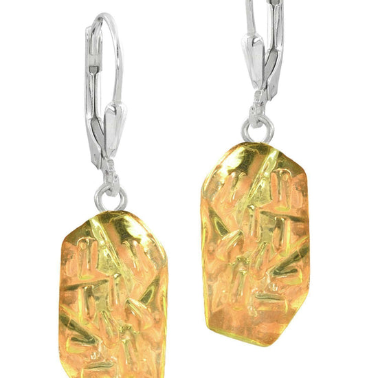 Sterling Silver-Rocky Earrings-Fire-Polished-Leightworks