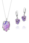 Sterling Silver-Single Wrap set-pink-polished-Leightworks