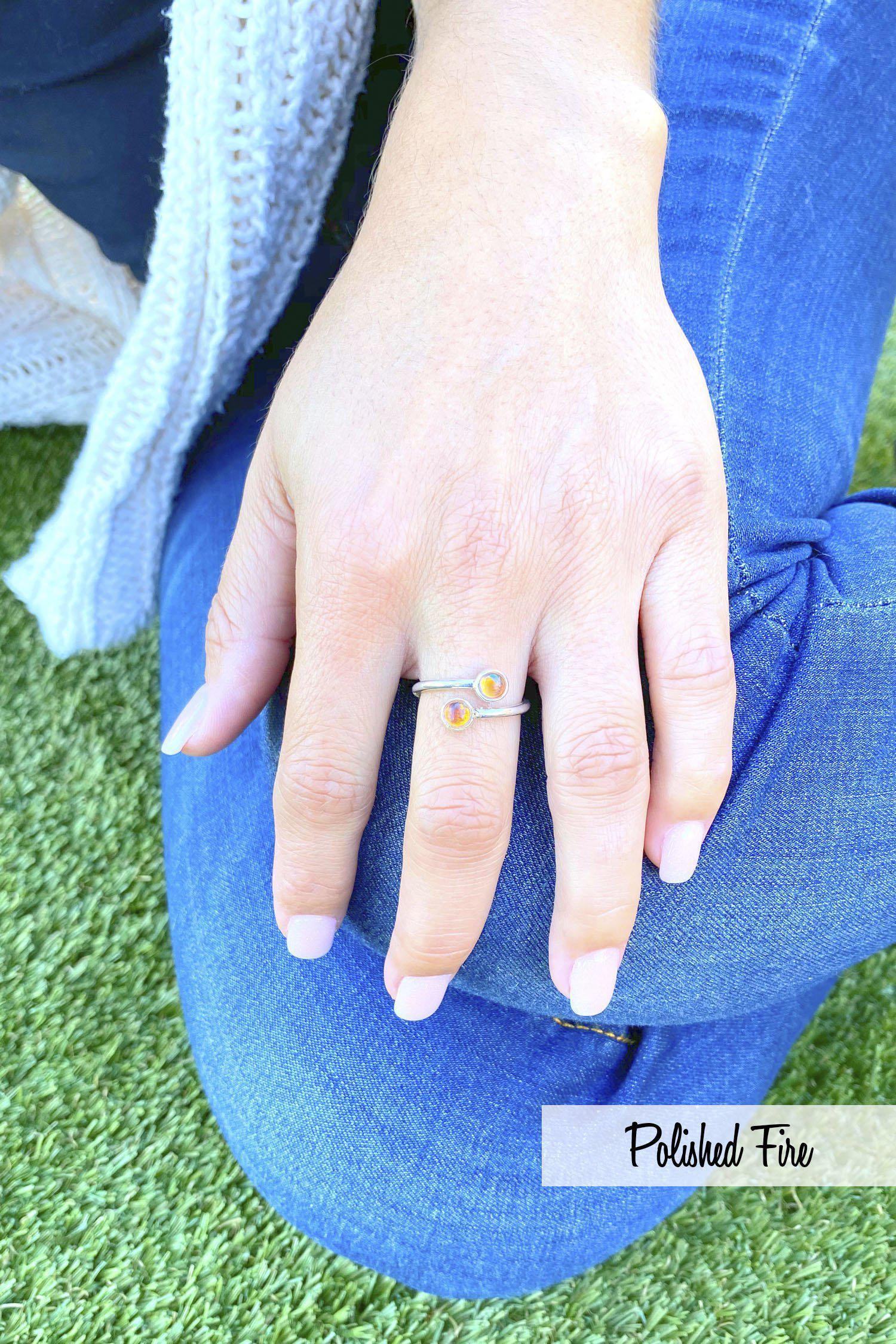 Handmade Sterling Silver-Small Double Ring-Leightworks