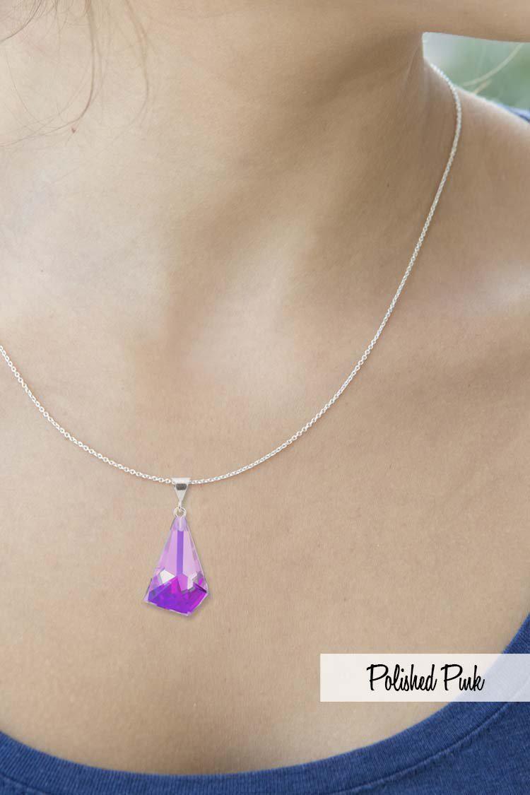 Sterling Silver-Small Glacier Pendant-Necklace Charm-Leightworks