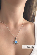 Sterling Silver-Star Pendant-Necklace Charm-Leightworks