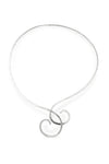 Sterling Silver Swirl Choker-Sterling Silver-Leightworks