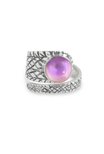 Handmade Sterling Silver-Turtle Ring-Pink-Polished-Leightworks