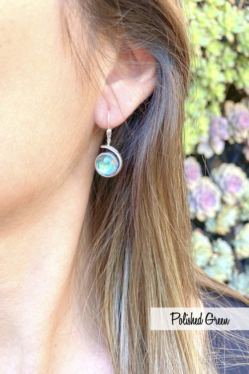 Sterling Silver-Wave Earrings-Leightworks