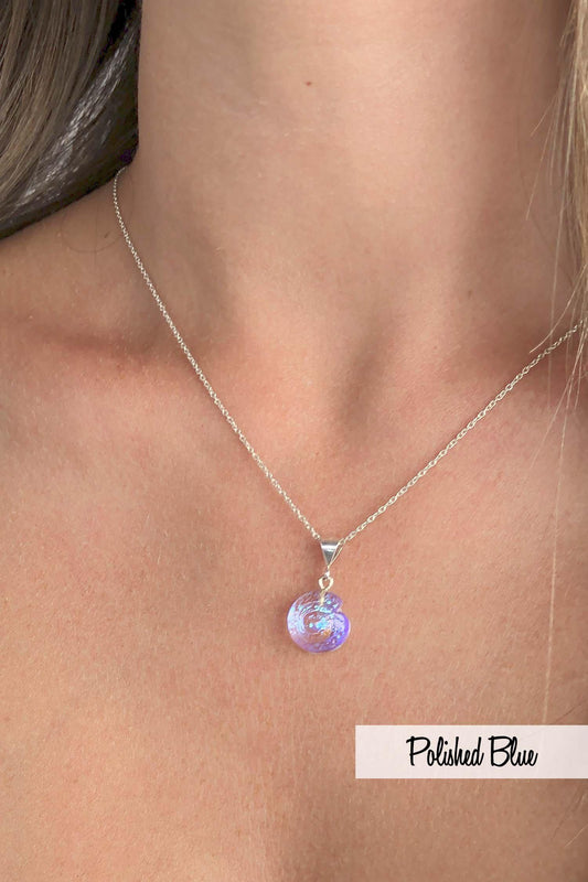 Sterling Silver-X-Small Nautilus Pendant-Necklace Charm-Leightworks